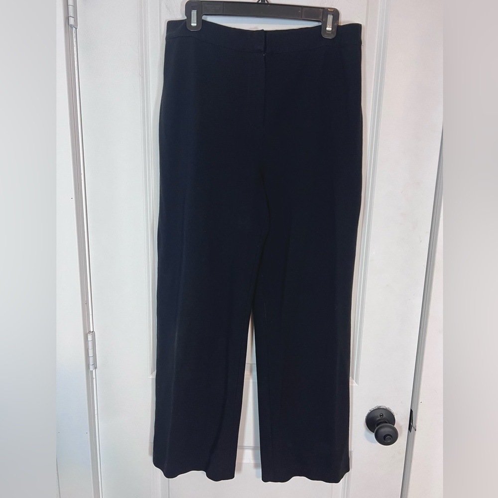 Lafayette‎ 148 Wide Leg Black Trouser Pants